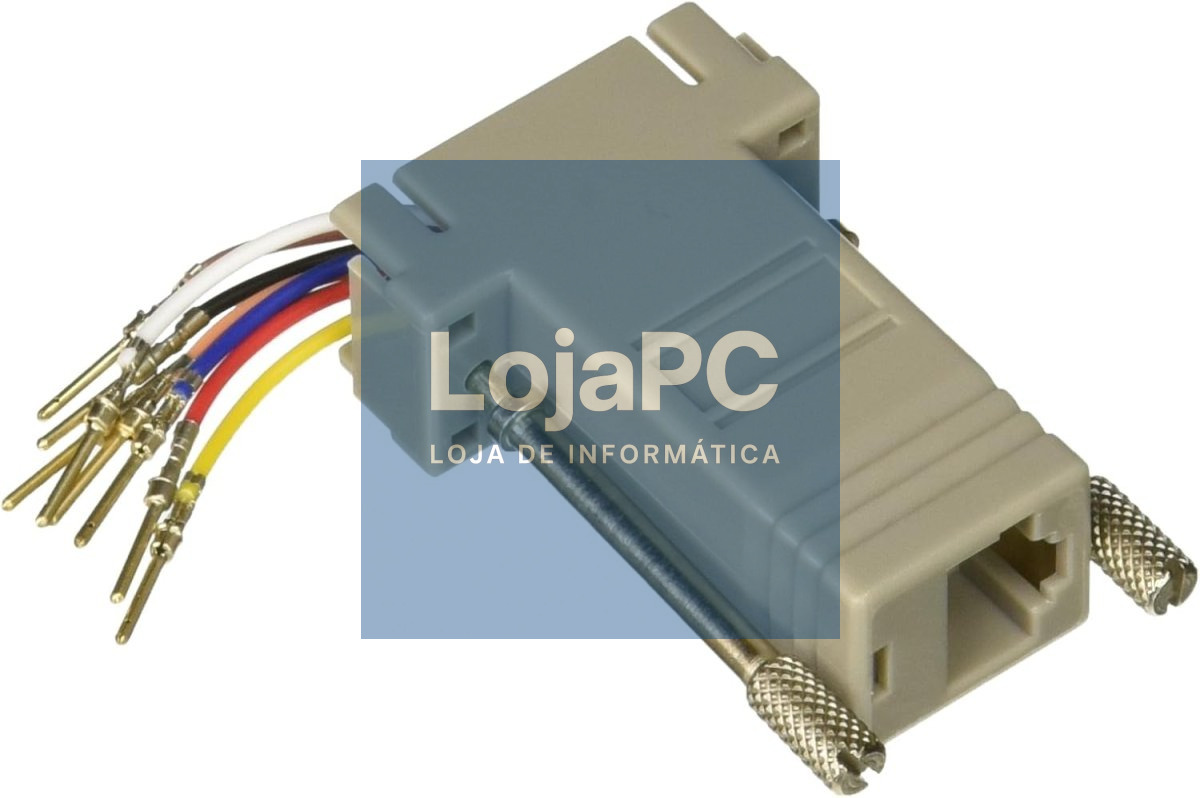 Adaptador RJ45 F/DB9 F Cinza — imagem 3