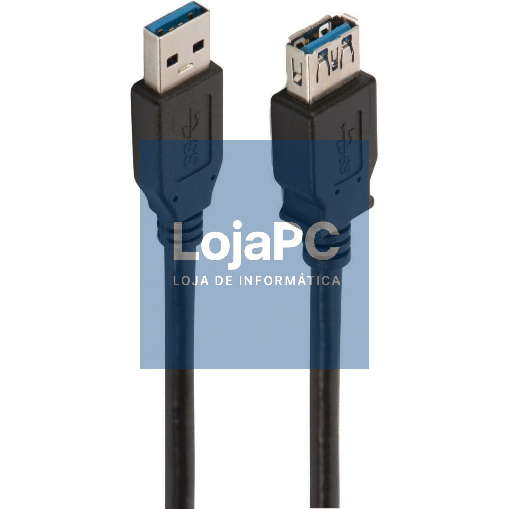 Cabo USB 3.0 tipo A/A 1.50m Preto — imagem 3