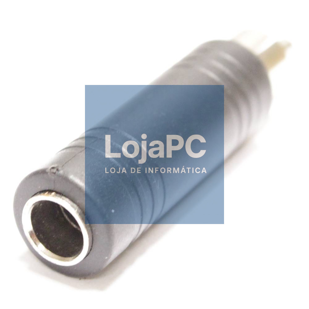 Adaptador 1x Jack 6.3M/ 1xRCA F MONO Preto — imagem 2