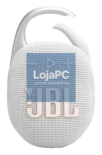 JBL CLIP 5 BT IP67 PORTABLE SPEAKER, USB-C WHITE