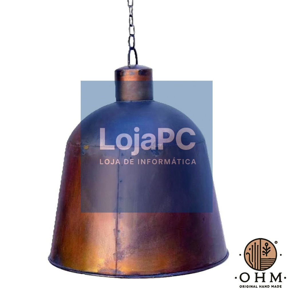 Candeeiro Rustico Metal Estilo Industrial