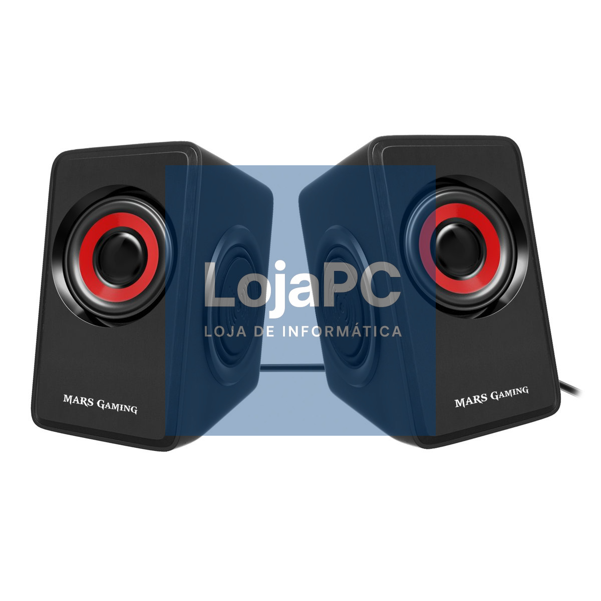 MARS GAMING 10W RMS SPEAKERS, VIBRO-SUBWOOFER ULTRA BASS, REMOTE VOLUME CONTROL - MS1