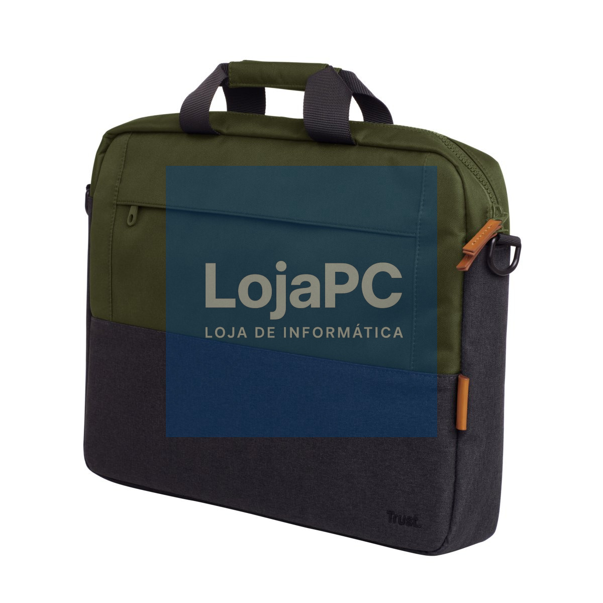 TRUST LISBOA 16INCH ECO-FRIENDLY LAPTOP BAG - GREEN