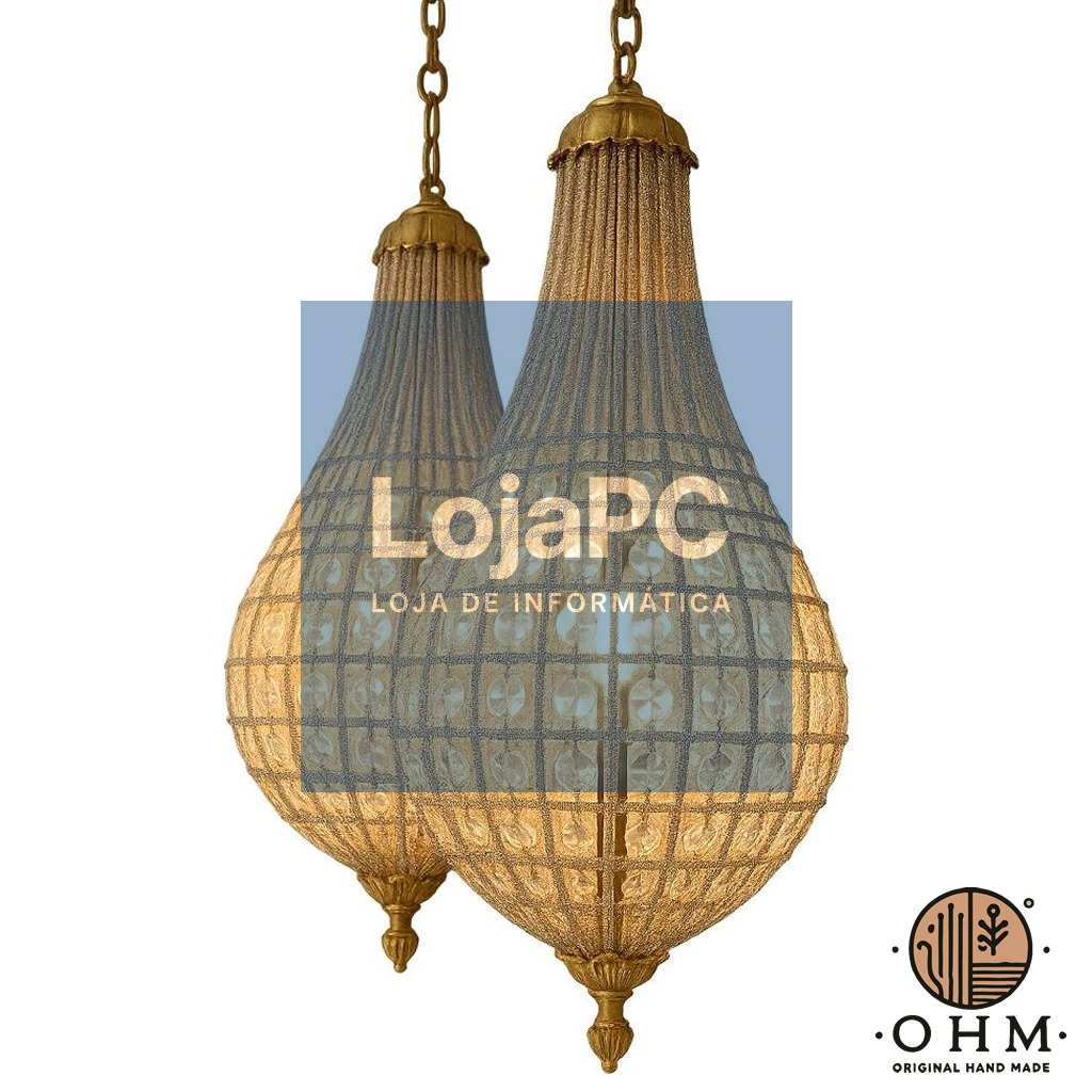 Lustre Suspenção French Goutte 65 CM