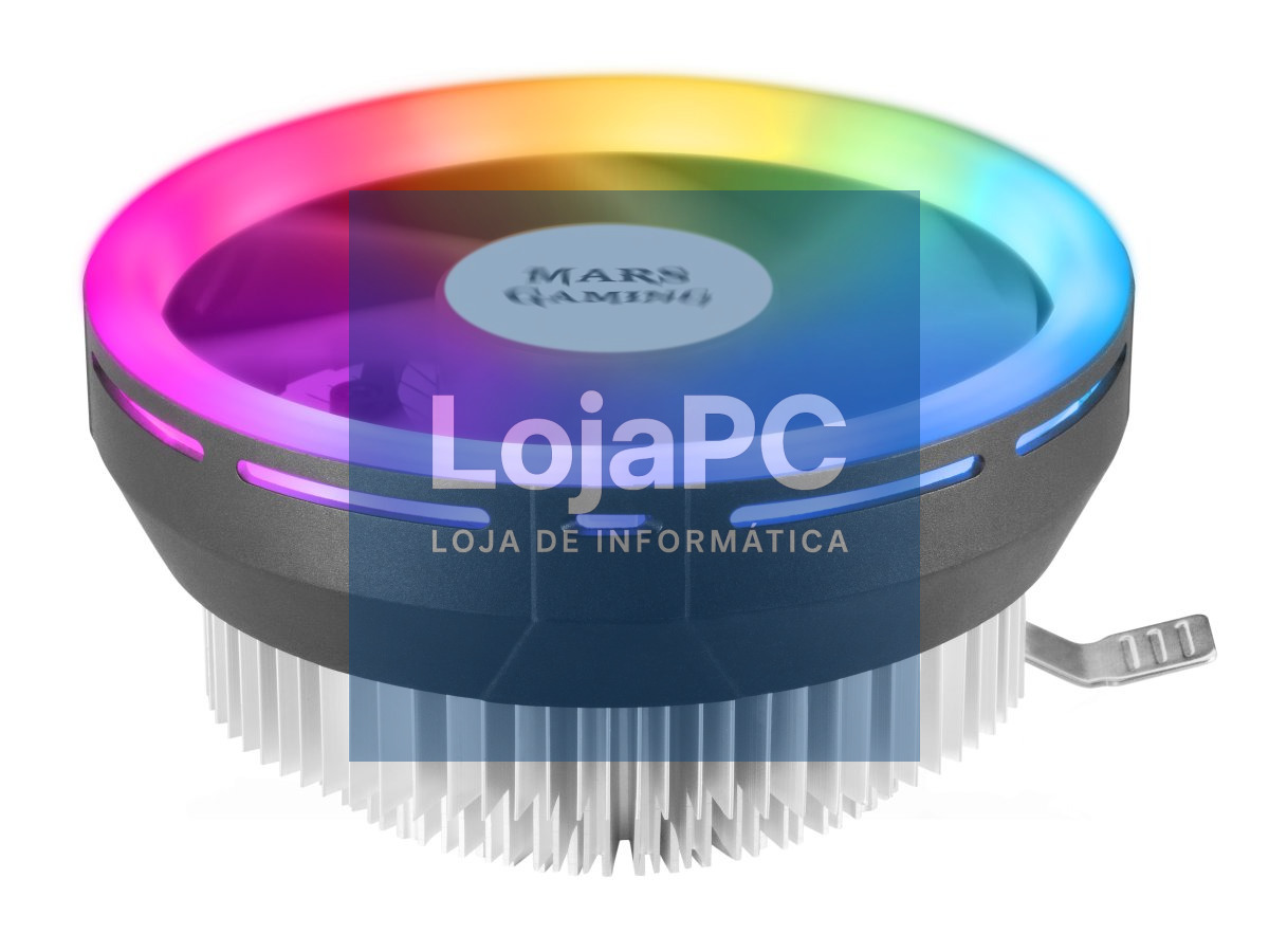 MARS GAMING MCPU120 CPU COOLER, RGB CHROMA, 12CM PWM FAN, LOW PROFILE, 120W