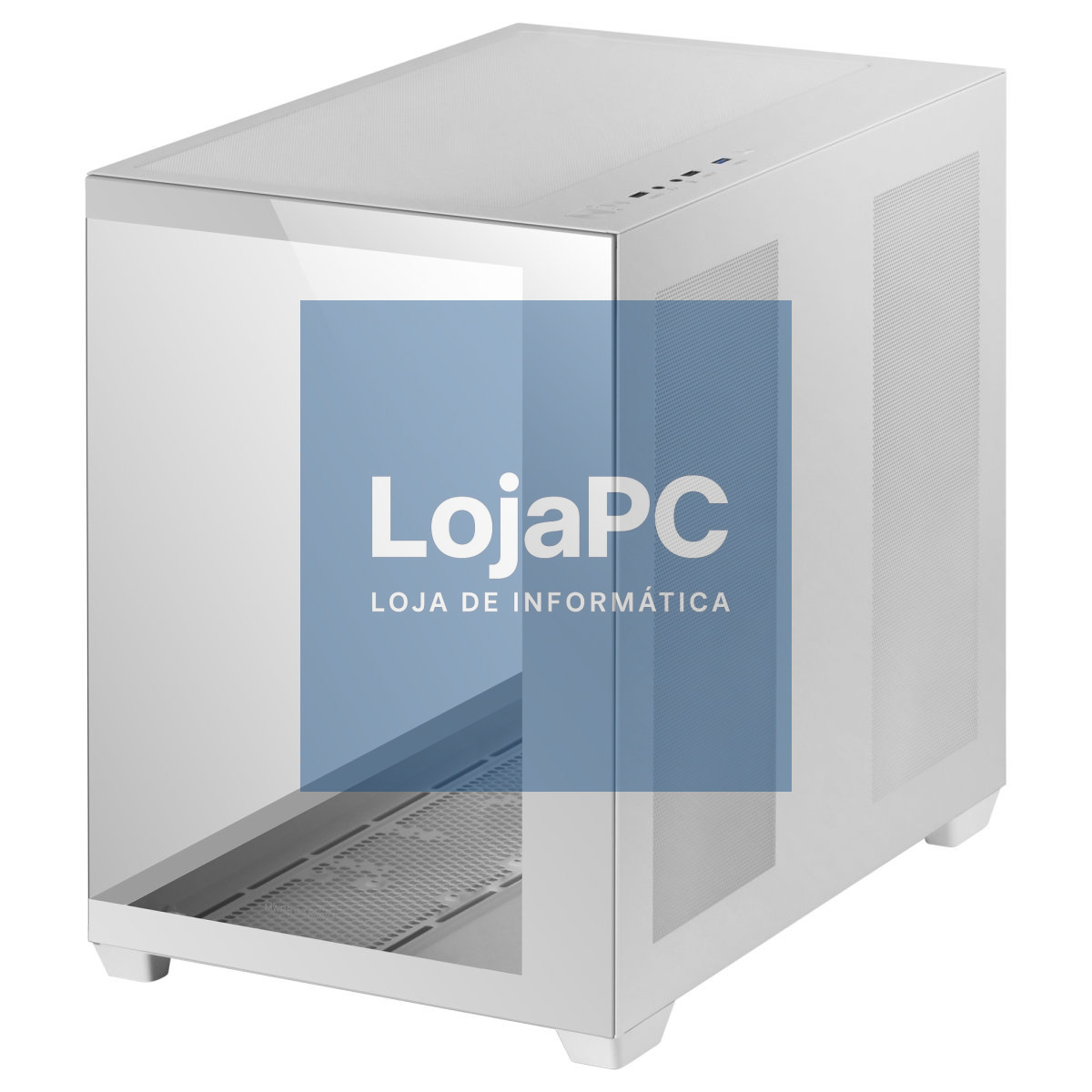 MARS GAMING MCV4 XXL PREMIUM CUSTOM E-ATX CASE, FRAMELESS 90º GLASS, WHITE