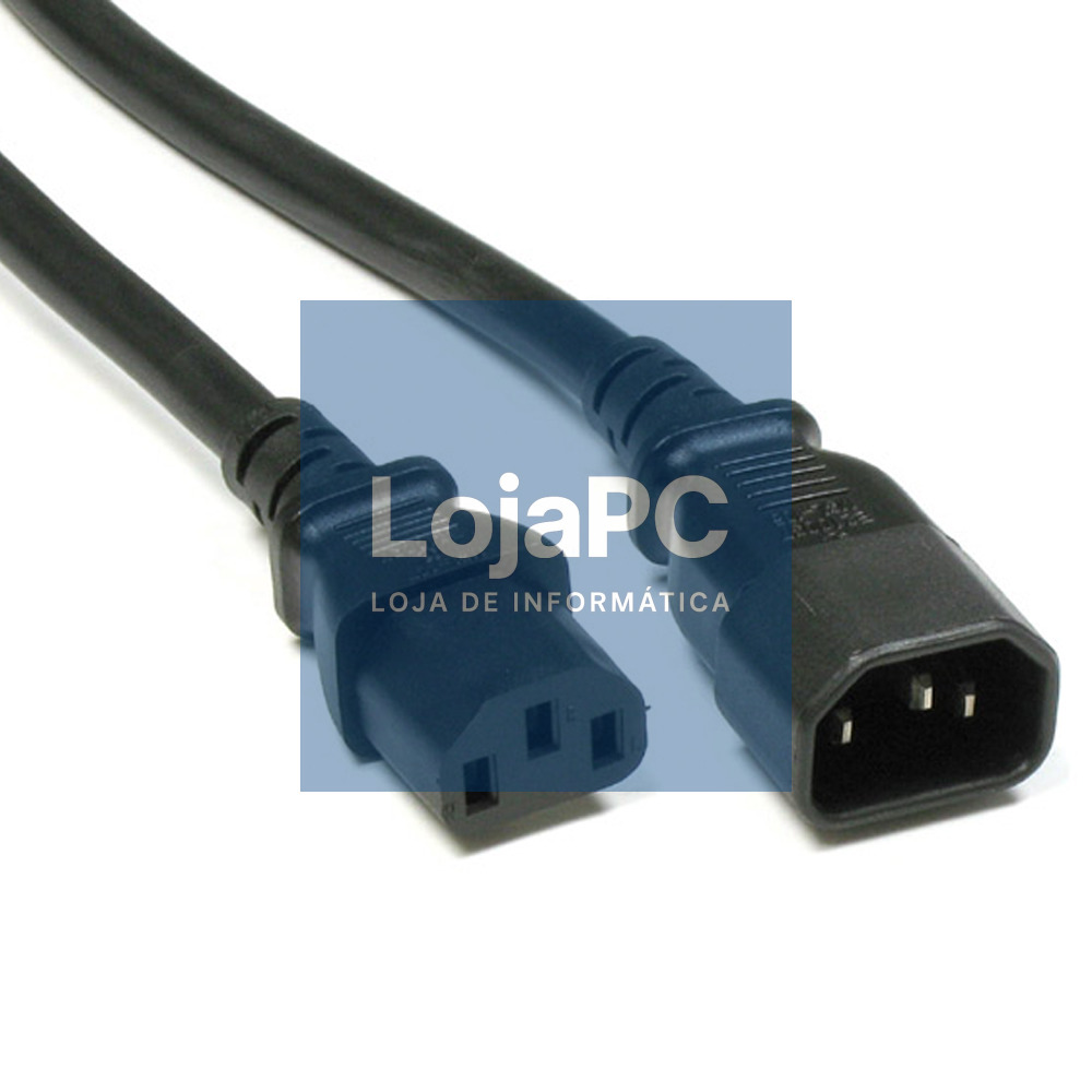 Cabo Alimentação C13/C14 1.00m Preto — imagem 2