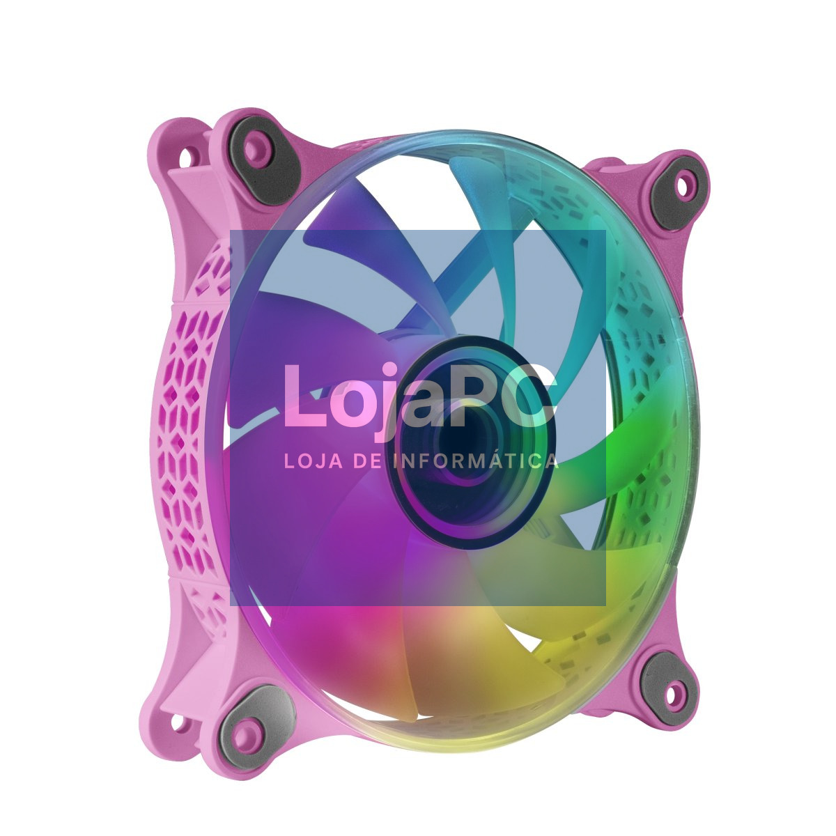 MARS GAMING MF-3D 12CM FAN, INFINITE MIRROR ARGB, 12CM PWM FAN, TOTAL CONNECTION, PINK