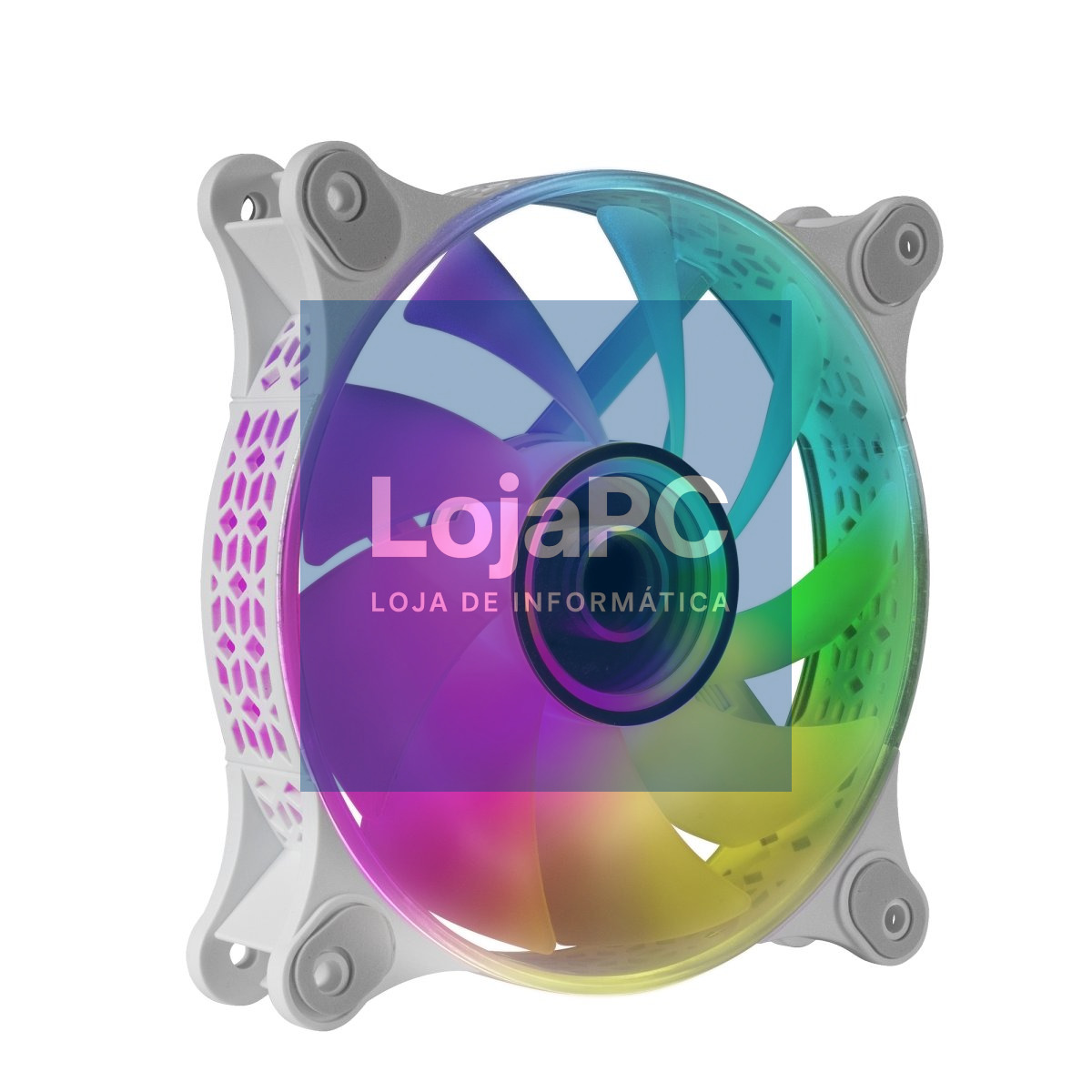 MARS GAMING MF-3D 12CM FAN, INFINITE MIRROR ARGB, 12CM PWM FAN, TOTAL CONNECTION, WHITE