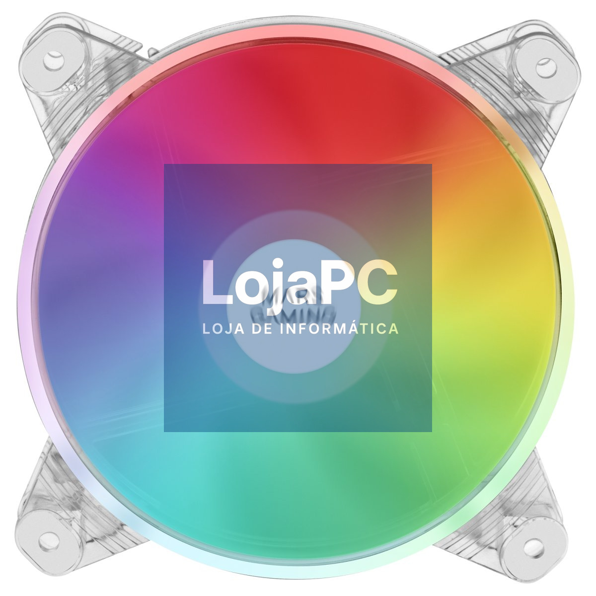 MARS GAMING MFD 12CM FAN, CHROMA RGB AUTO, ULTRA-SILENT 14DB, 4PIN, TRANSPARENT