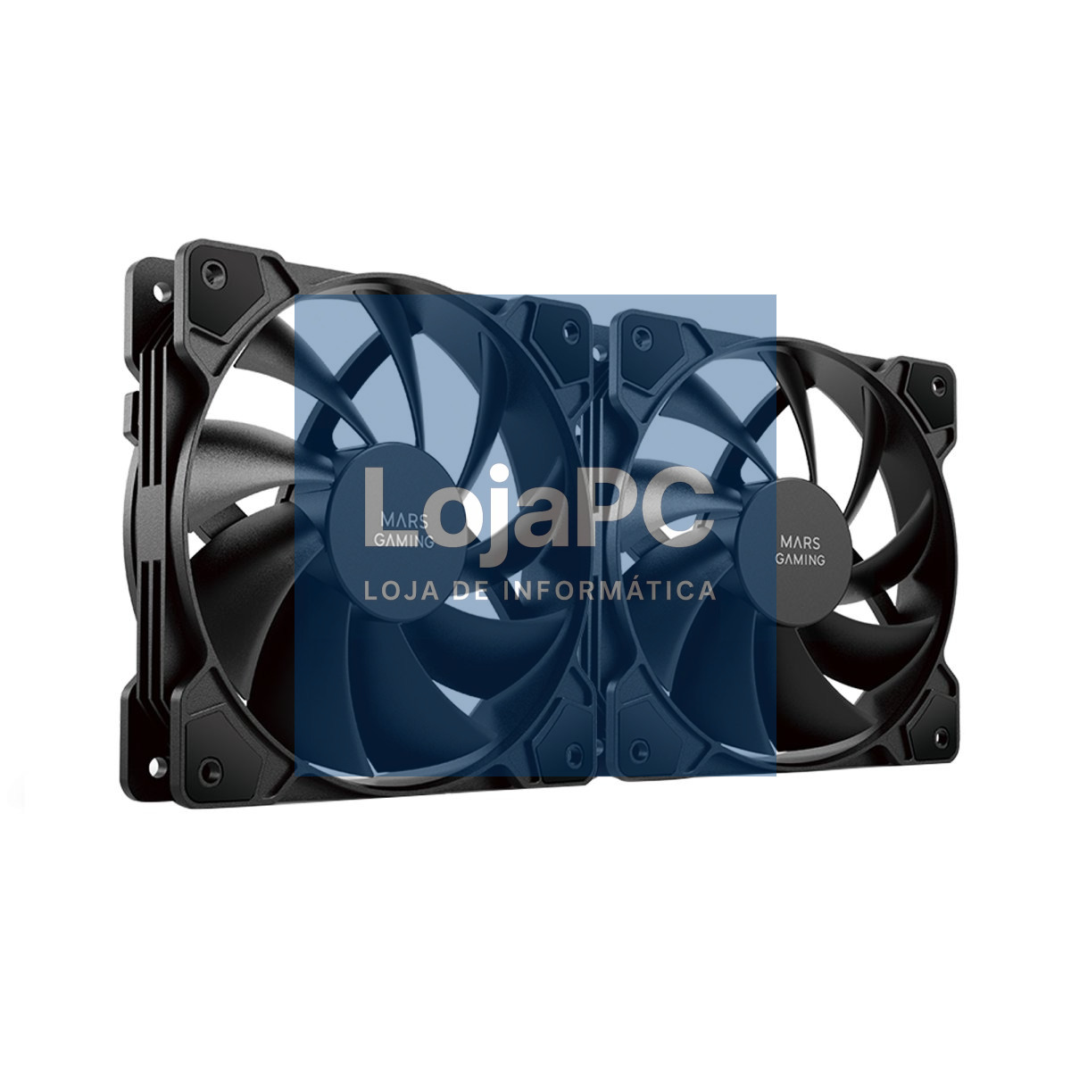 MARS GAMING MF-PROX2 DUAL FAN KIT, 2X 120MM ULTRA-SILENT FDB BEARING, ANTI-VIBRATION, BLACK
