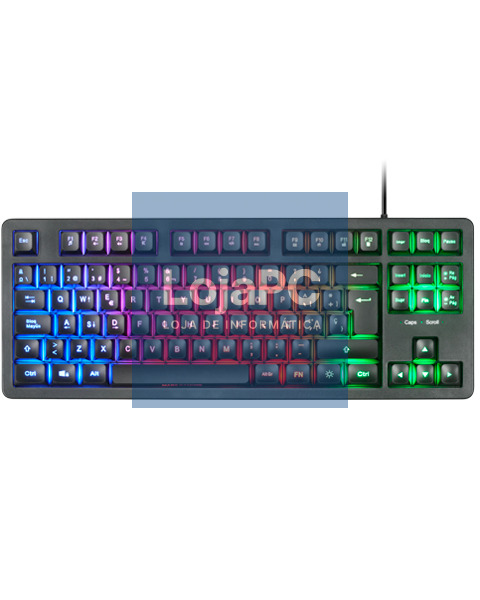 MARS GAMING MK023 TKL H-MECH RED KEYBOARD, FRGB LIGHTING, BLACK, PORTUGUESE