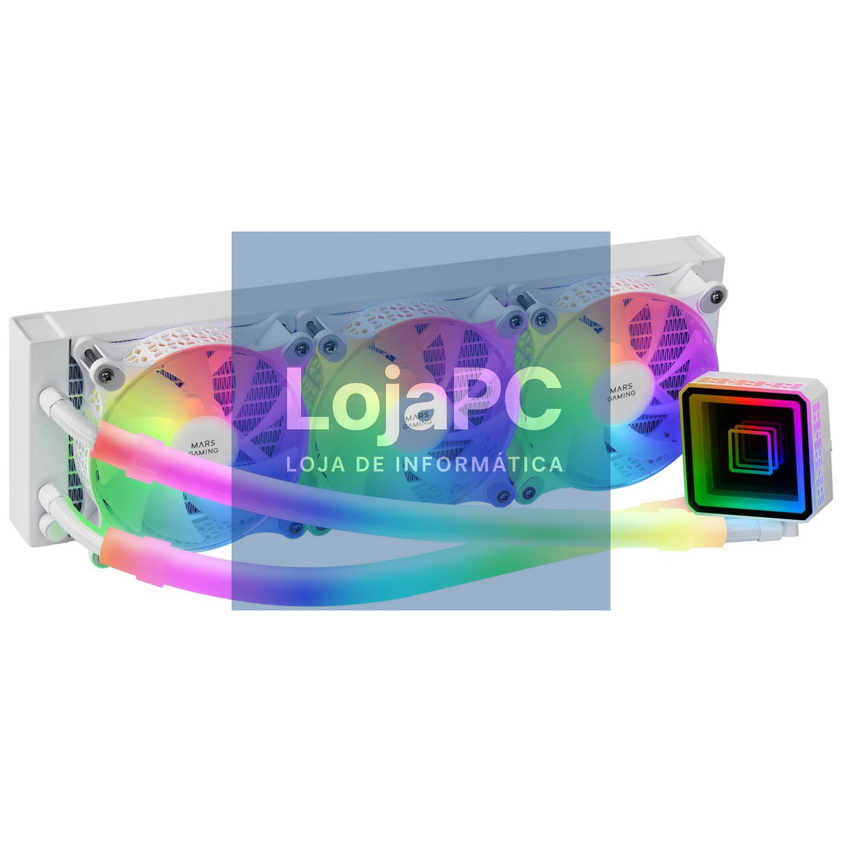 MARS GAMING ML-ULTRA360W AIO WATERCOOLING, FULL ARGB, ARGB TUBES, WHITE