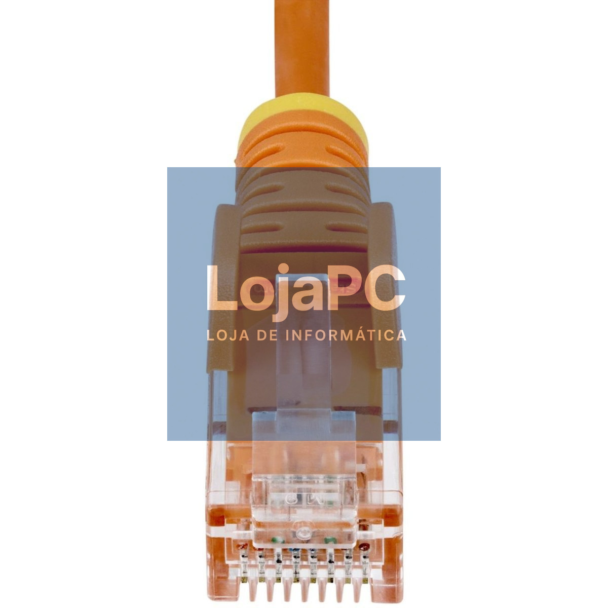 Chicote UTP RJ45 Cat6  5.00m Laranja