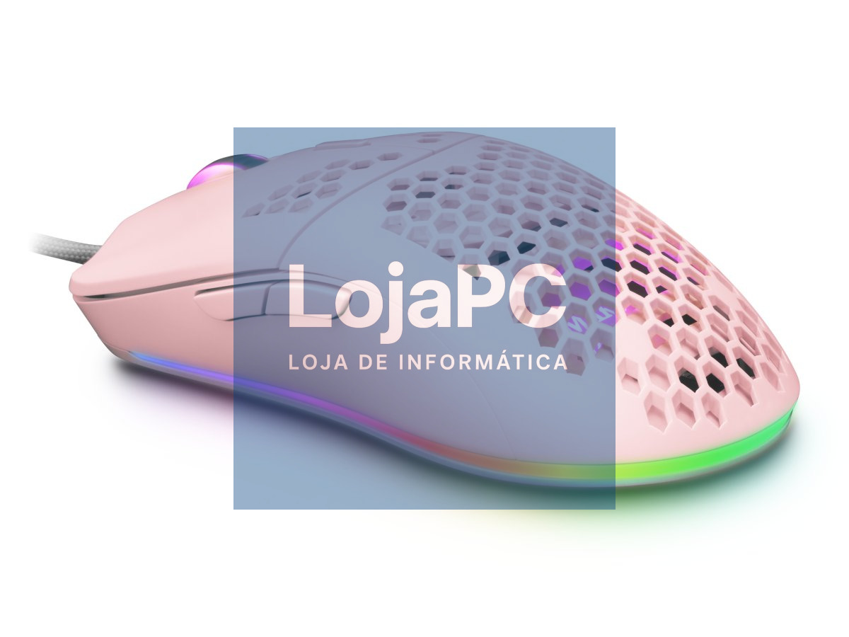 MARS GAMING MMAX MOUSE 12400DPI ULTRALIGHT 69G RGB FEATHER CABLE SOFT PINK - MMAXP