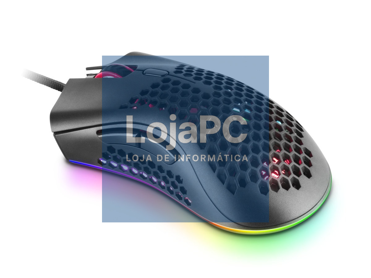 MARS GAMING MMEX MOUSE, 32000DPI, OPTICAL SWITCHES, 75G, RGB, FEATHER, SOFT, BLACK