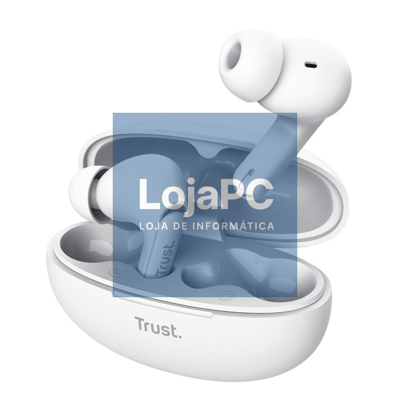TRUST YAVI BT ENC EARBUDS - WHITE - 25172