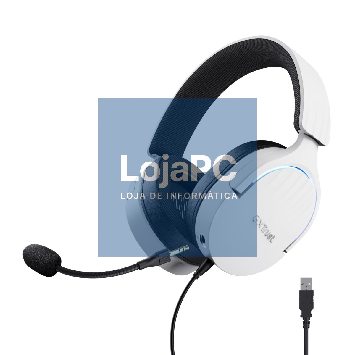 TRUST GXT490W FAYZO 7.1 USB HEADSET, WHITE 25302