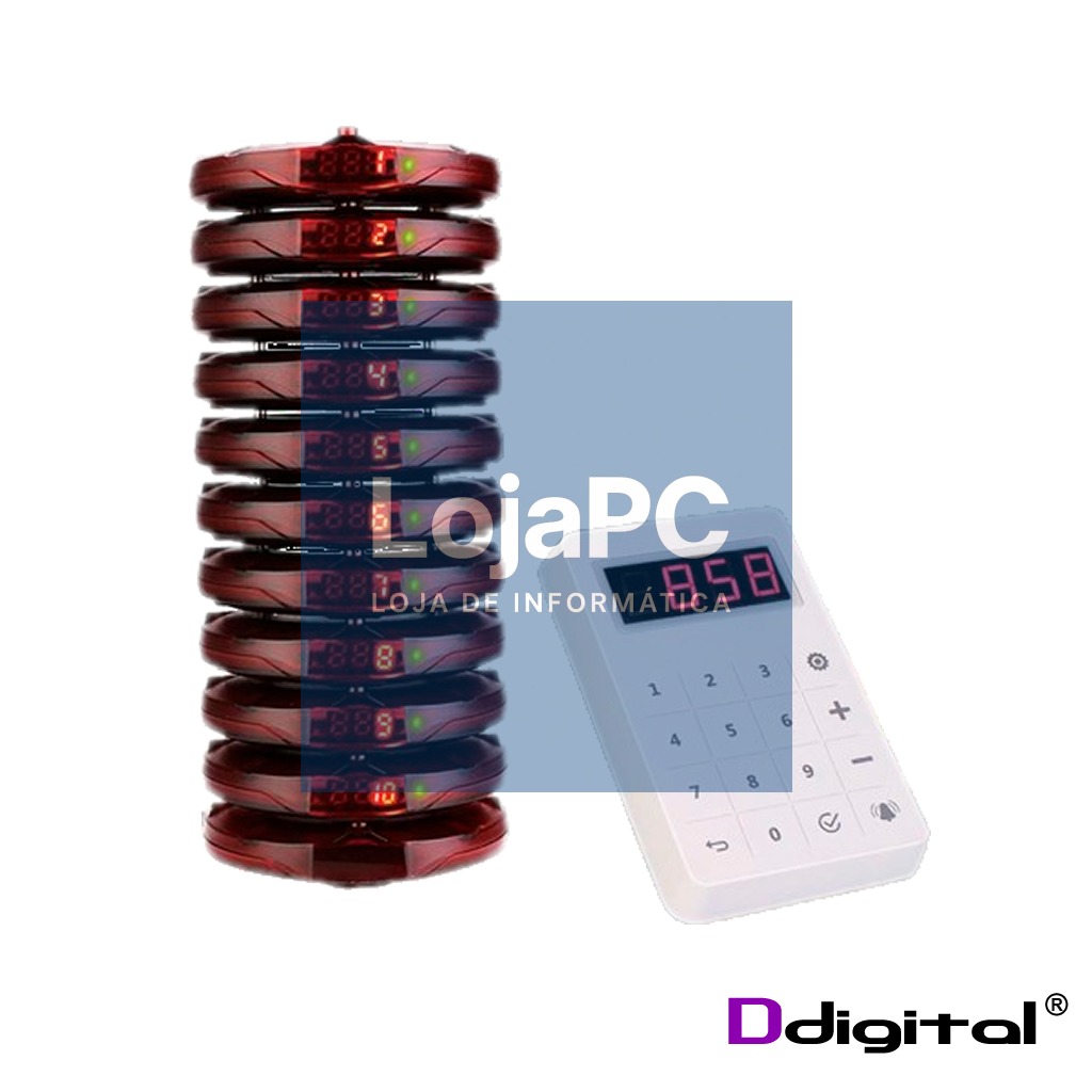 Pack 10 Avisadores / Pagers ddigital Economy - SK158
