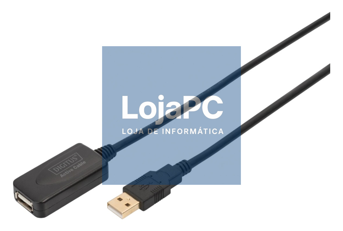 Cabo USB 2.0 ext A M/A F 5.00m Preto — imagem 4