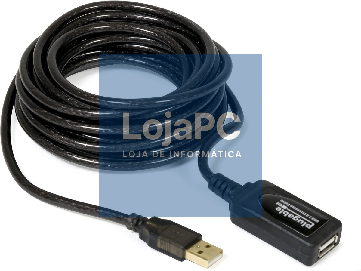 Cabo USB 2.0 ext A M/A F 5.00m Preto