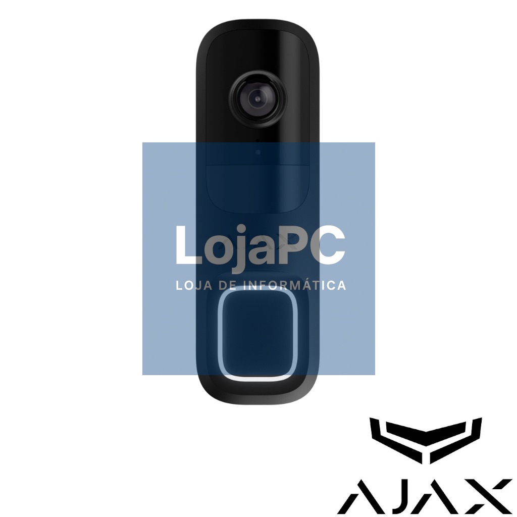 AJAX - Campainha 4 MP com IA integrada, detetor PIR - Black
