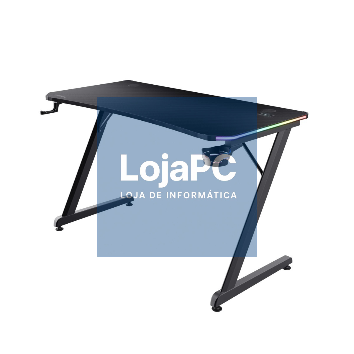 TRUST GXT709 LUMINUS RGB DESK, BLACK 25184