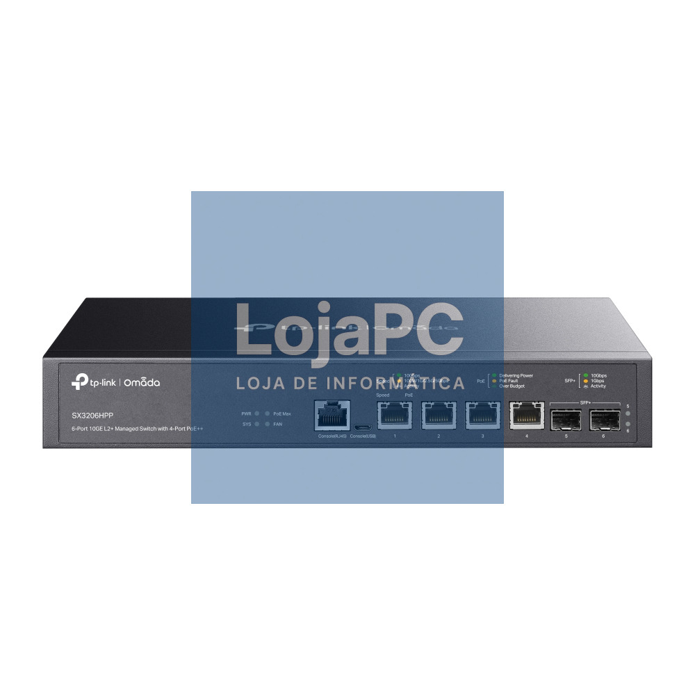 TP-LINK JETSTREAM 4-PORT 10GBASE-T AND 2-PORT 10GE SFP+ L2+ MANAGED SWITCH WITH 4-PORT POE++