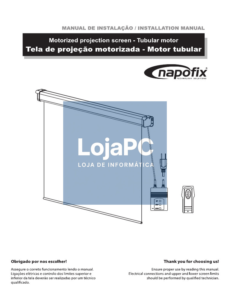 NAPOFIX ELECTRIC SCREEN 240X135 108 INCH WITH FRAME - E169-2480