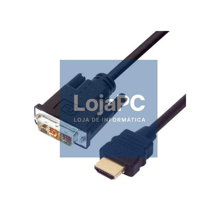 Cabo HDMI M / DVI-D M 1.50M Preto — imagem 4