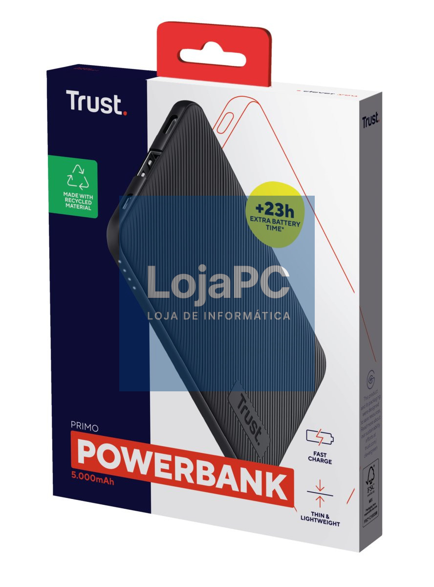 TRUST PRIMO 5,000 POWERBANK ECO - 24679
