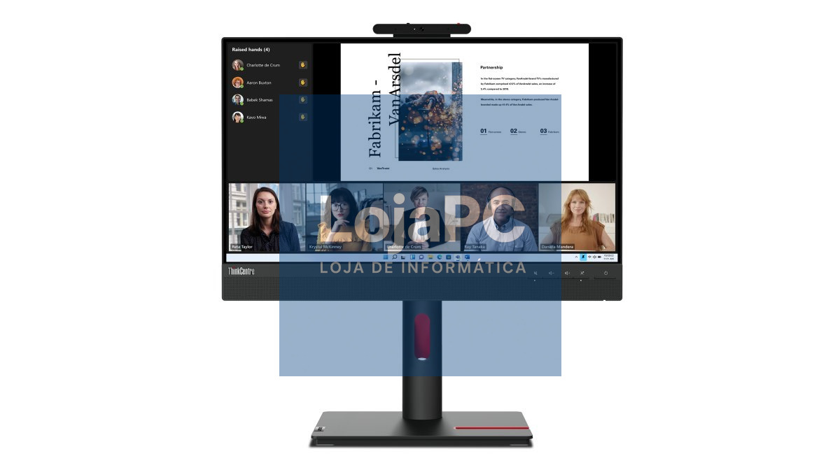 LENOVO ThinkCentre Tiny-In-One 22 G5 21.5inch IPS FHD WLED Touch 16:9 60Hz 250cd/m2 4ms/6ms DP HDMI 2x3W Speaker Height Adjust 3(P)