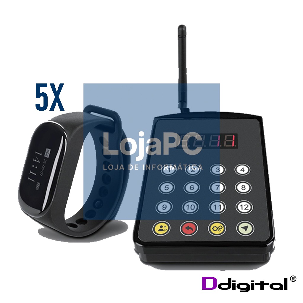 Pack Pagers Cozinha ddigital C/ 5 Relogios - SK154
