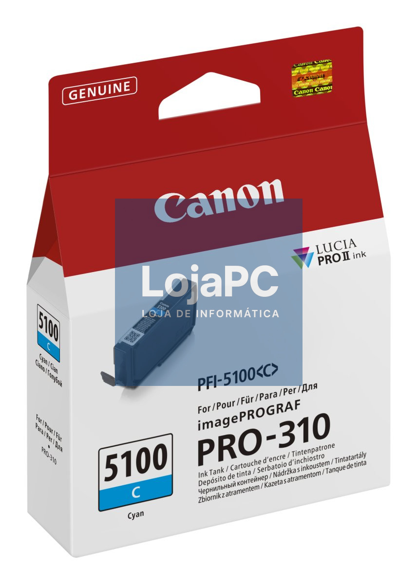 CANON PFI-5100 SERIES Cyan ink tank