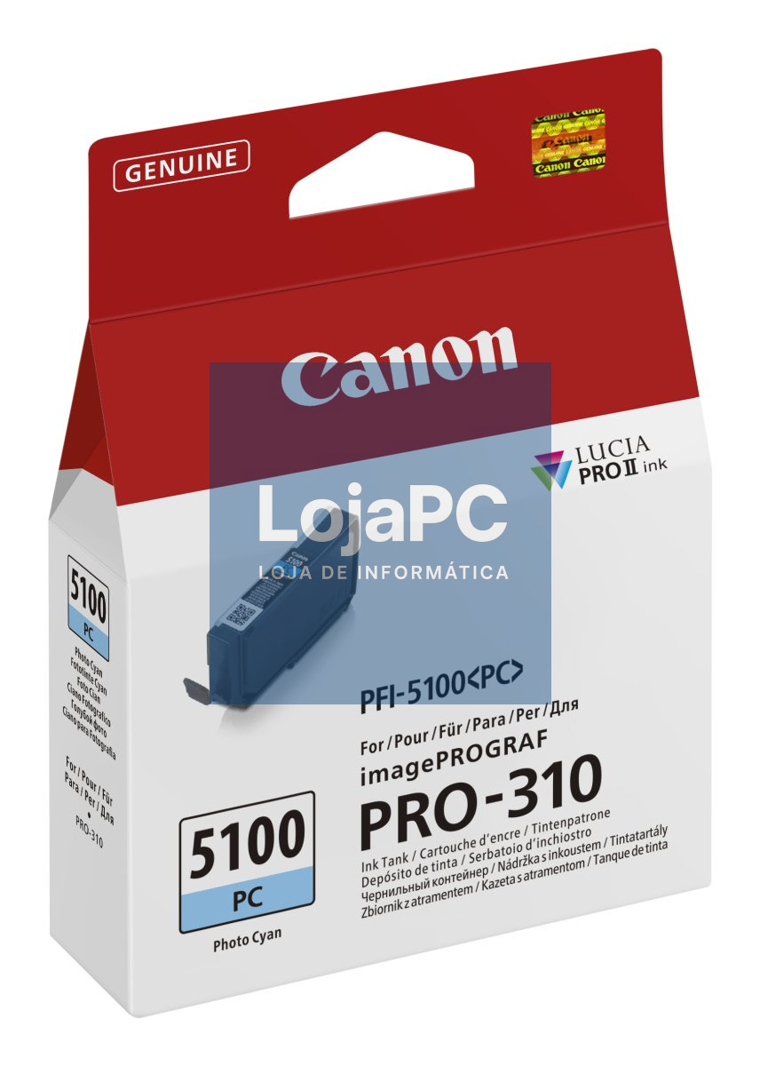 CANON PFI-5100 SERIES Photo Cyan ink tank