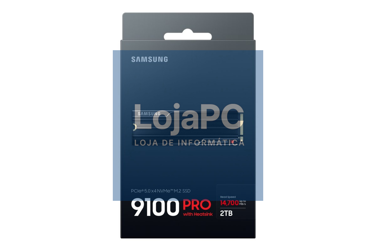 SAMSUNG 9100 PRO SSD Heatsink NVMe M.2 2TB PCIe 5.0 14.800 MB/s Read 13.400 MB/s Write Internal SSD for PC-Gaming and video editing