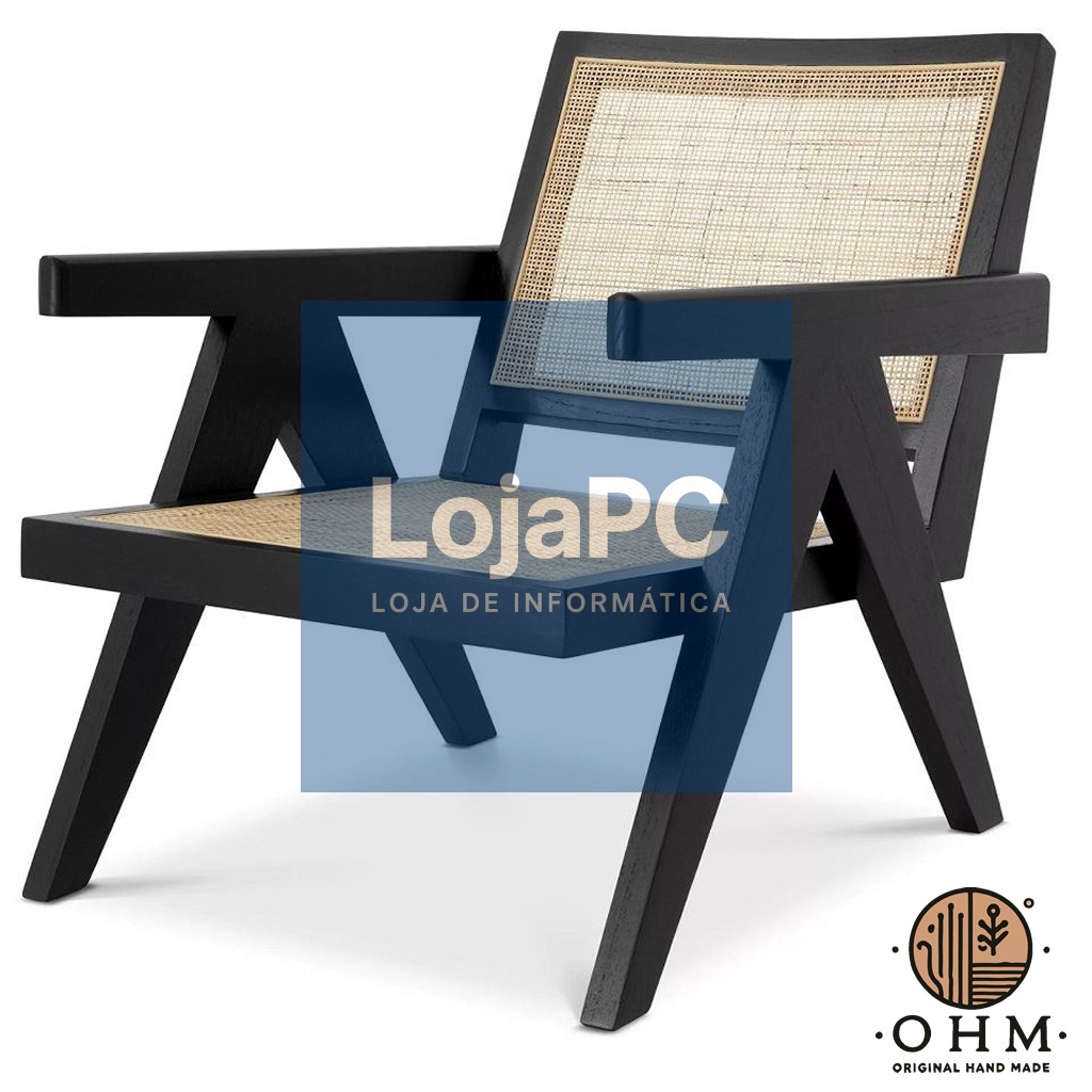 Cadeira Rattan Black