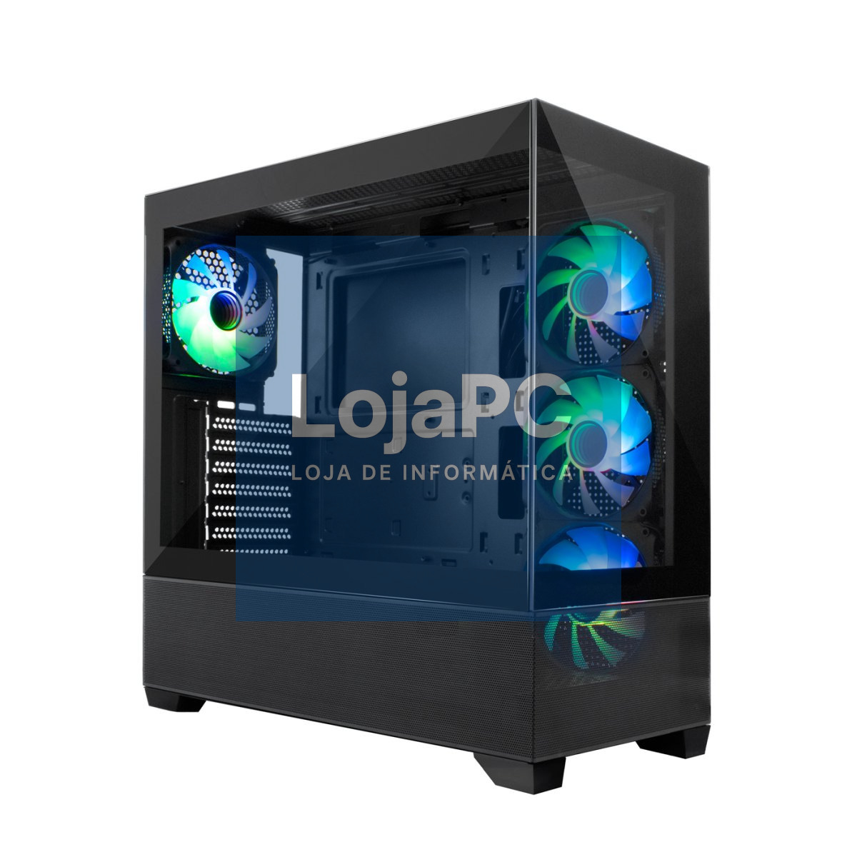 COOLBOX ATX CHASIS GA250 CRYSTAL WITHOUT POWER SUPPLY