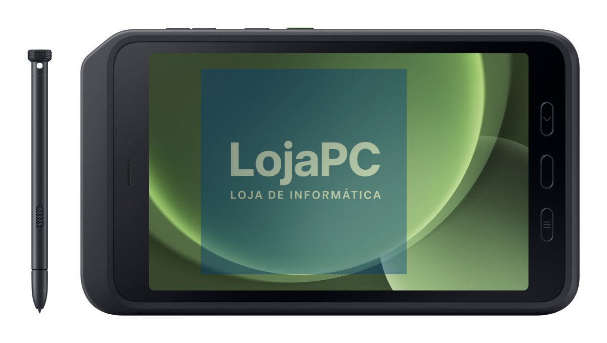 SAMSUNG Galaxy Tab Active 5 5G EE 8inch 6GB 128GB SMR-8Y Android 15-21 3Y PLC w/ USBC-USBC Cable w/o Adapter Dark Green Black