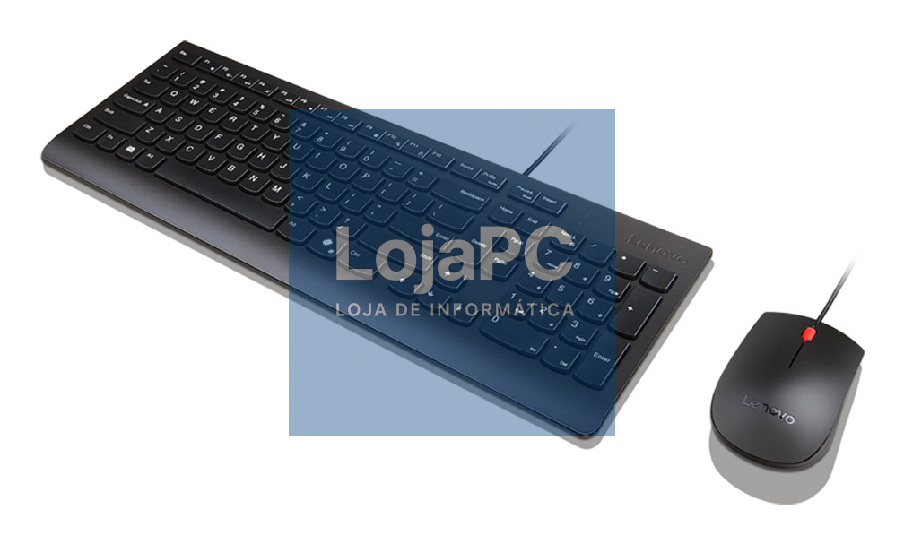 LENOVO Essential Wired Keyboard and Mouse Combo AI Portugese 163