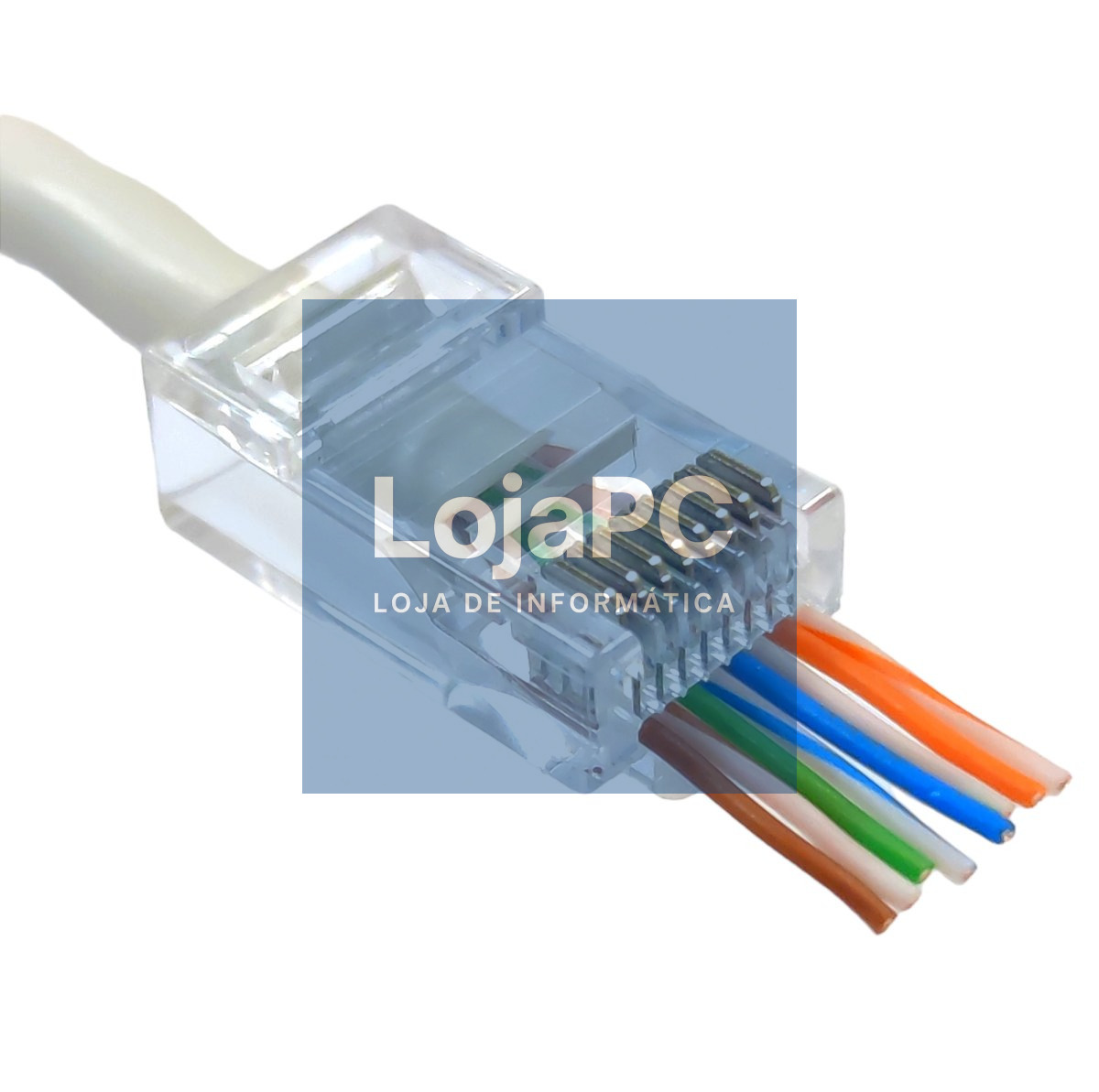 Chicote UTP RJ45 Cat6 1.00m Beje