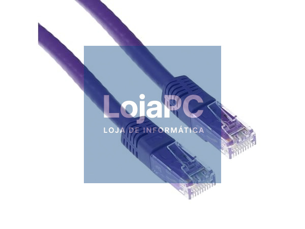 Chicote UTP RJ45 Cat6 2.00m Violeta — imagem 2