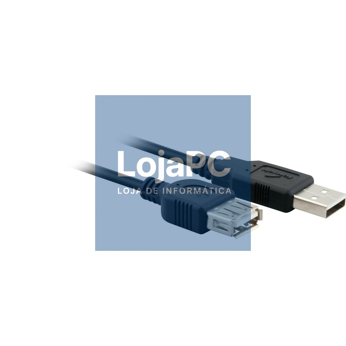 Cabo USB 2.0 A Macho/ USB 2.0 A Femea  0.35cm Preto