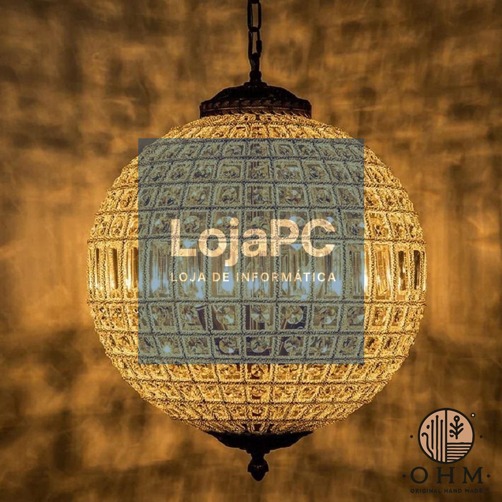 Lustre Suspenção French Boule 80 CM