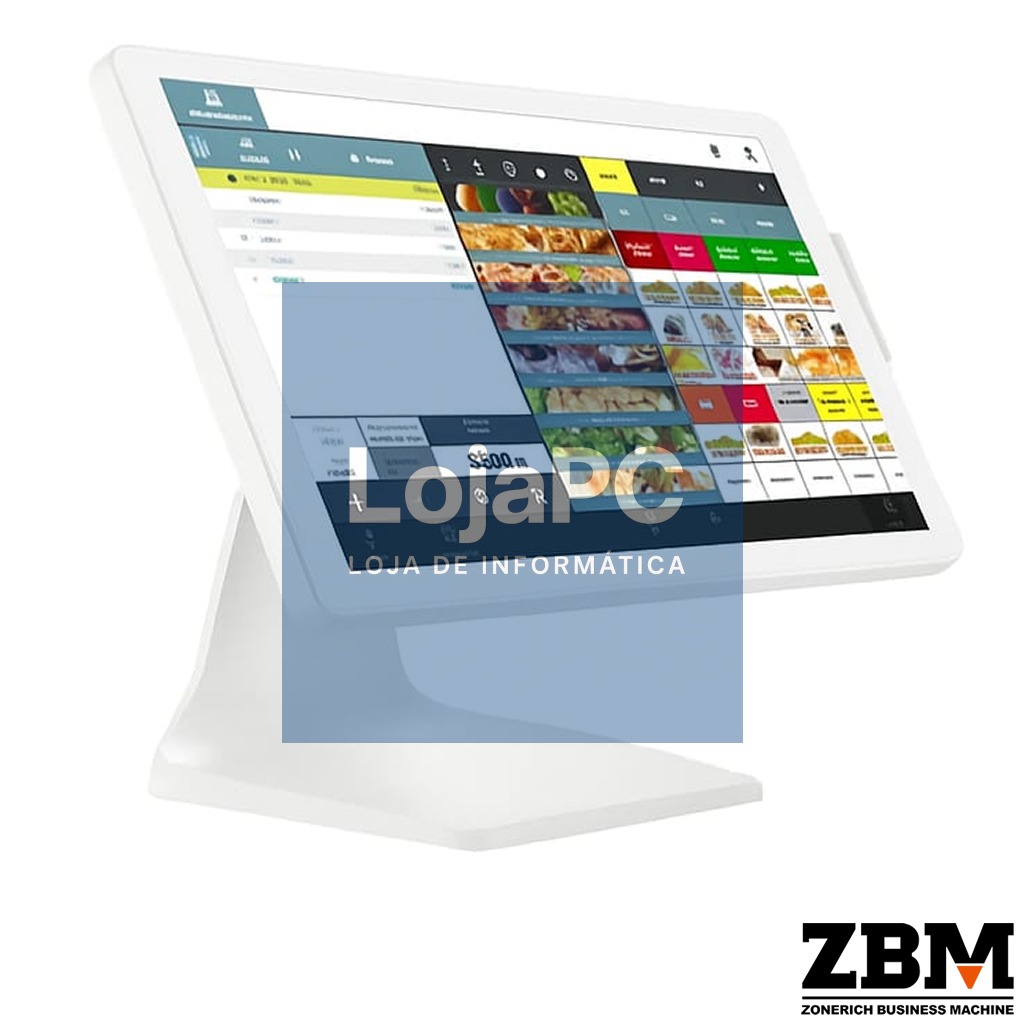 POS ZQ-T8356 - Intel J6412 / DDR4 8GB / SSD 120GB / Touch 15.6"/ W11 PRO ( Branco )