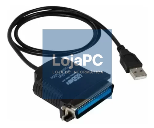 Cabo Conversor DDigital USB para Paralelo Preto — imagem 4