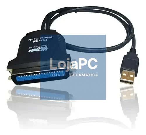 Cabo Conversor DDigital USB para Paralelo Preto — imagem 2
