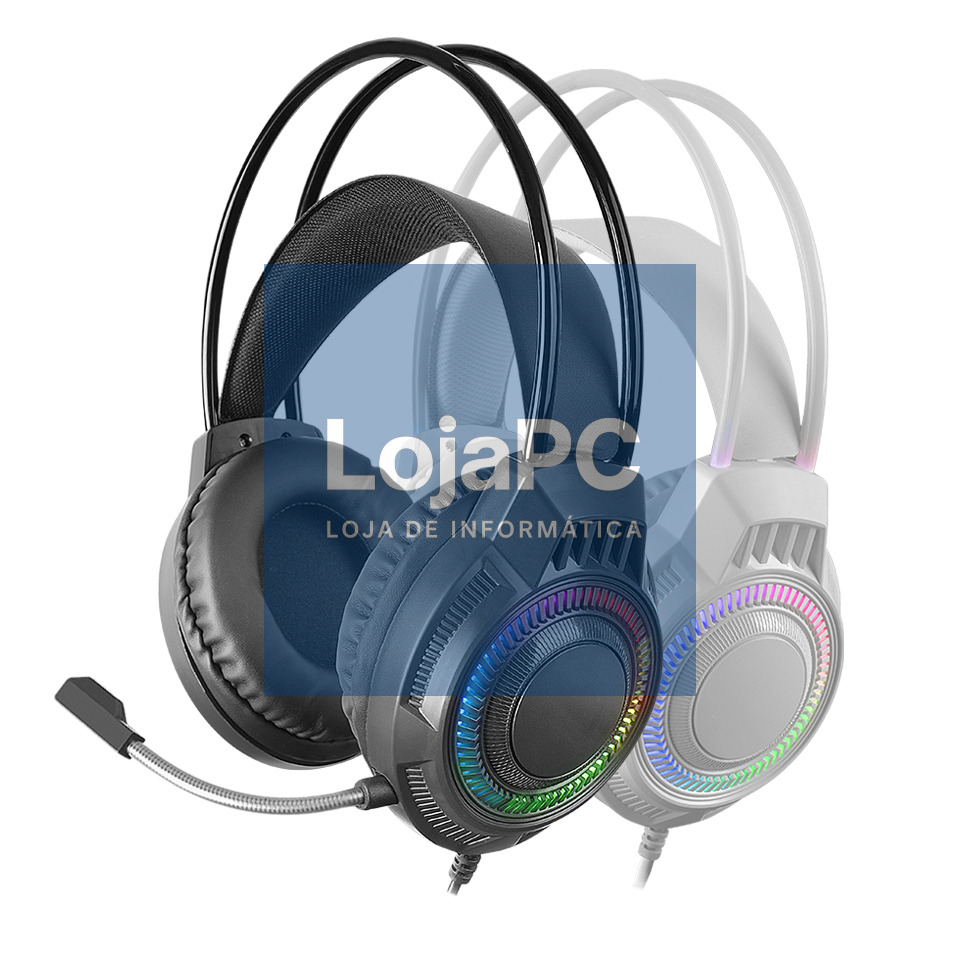 MARS GAMING MH124 FRGB RAINBOW GAMING HEADSET ERGONOMIC FLOATING HEADBAND FLEXIBLE MICROPHONE ON-EAR VOLUME CONTROL 2-IN-1 JACK CABL