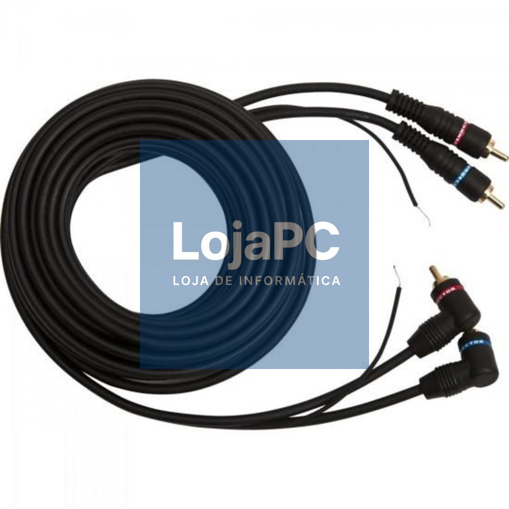 Cabo 2 RCA  M/ 2 RCA M 1,5 m Preto — imagem 3