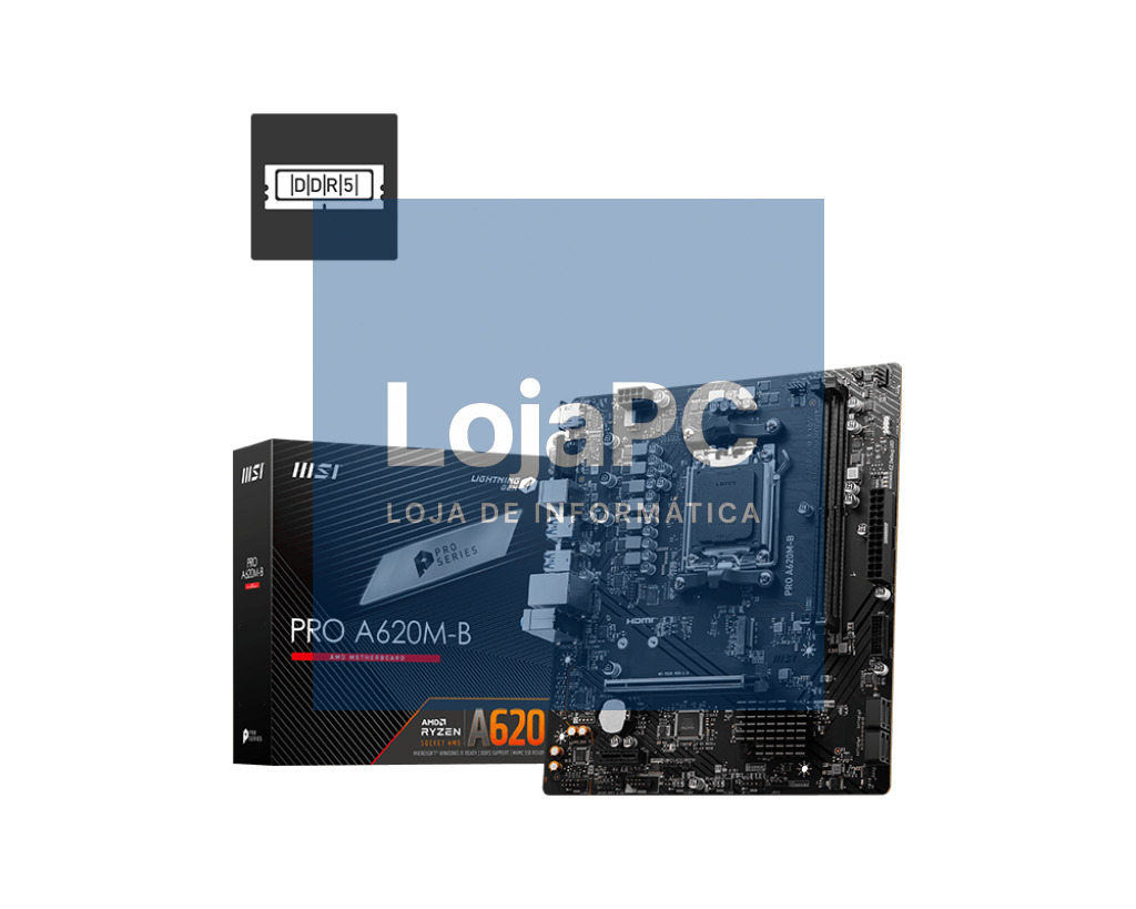 MSI PRO A620M-B SKT AMD AM5 2XDDR5 VGA/HDMI mATX MB